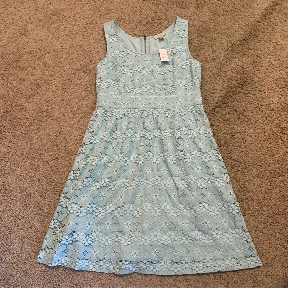 NWT LOFT Sleeveless Eyelet Floral Dress 10